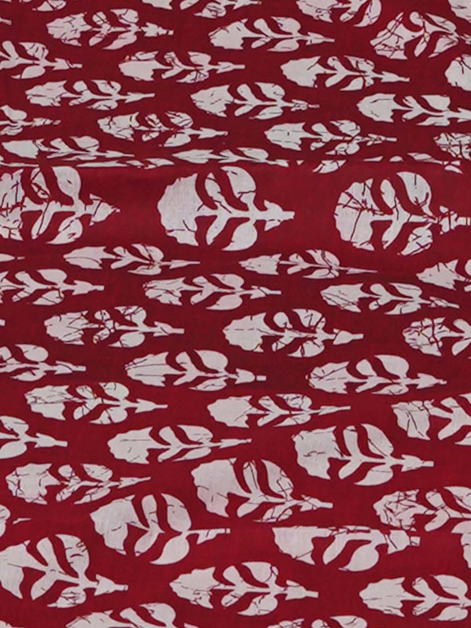 Unnati Silks White Cotton Printed Saree With Unstitched Blouse