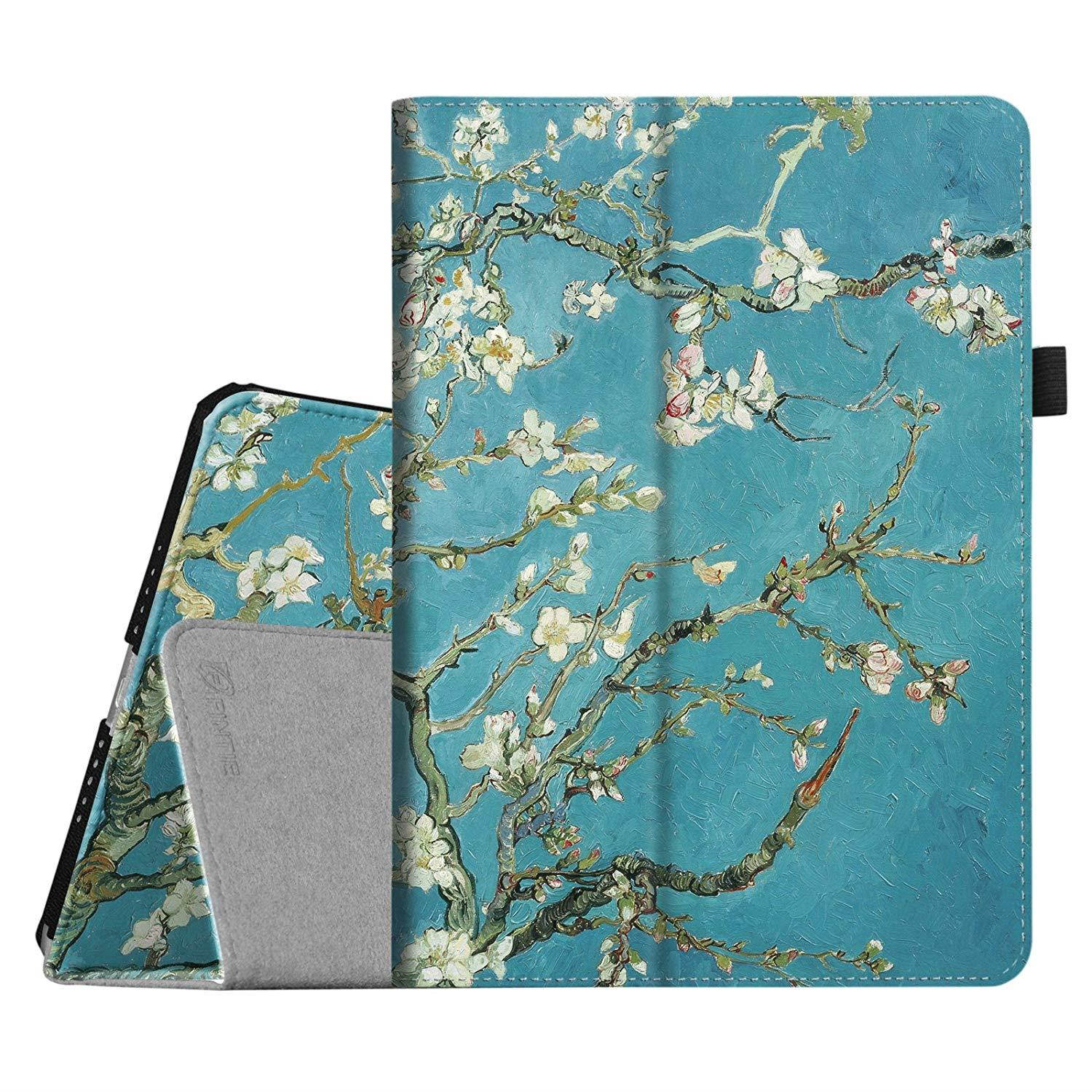 Fintie iPad Air 2 Case - Premium Vegan Leather Slim Fit Folio Case Smart Stand Protective Cover Auto Sleep/Wake Feature for Apple iPad Air 2, Blossom