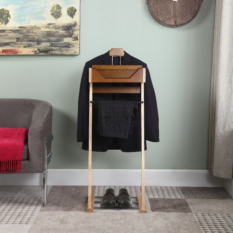 Proman Products Newport Valet Light Walnut