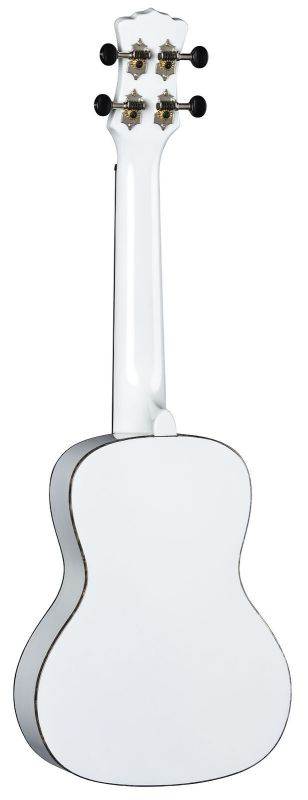 Luna Uke "Hau" Snow White Concert Ukulele w/ Gigbag, UKE HAU C