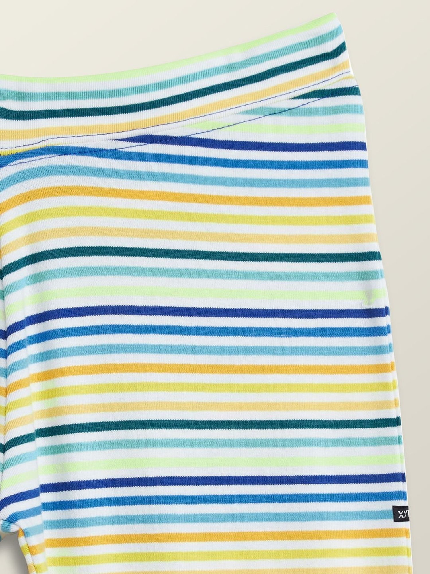 XY Life Kids Multicolor Cotton Striped Leggings
