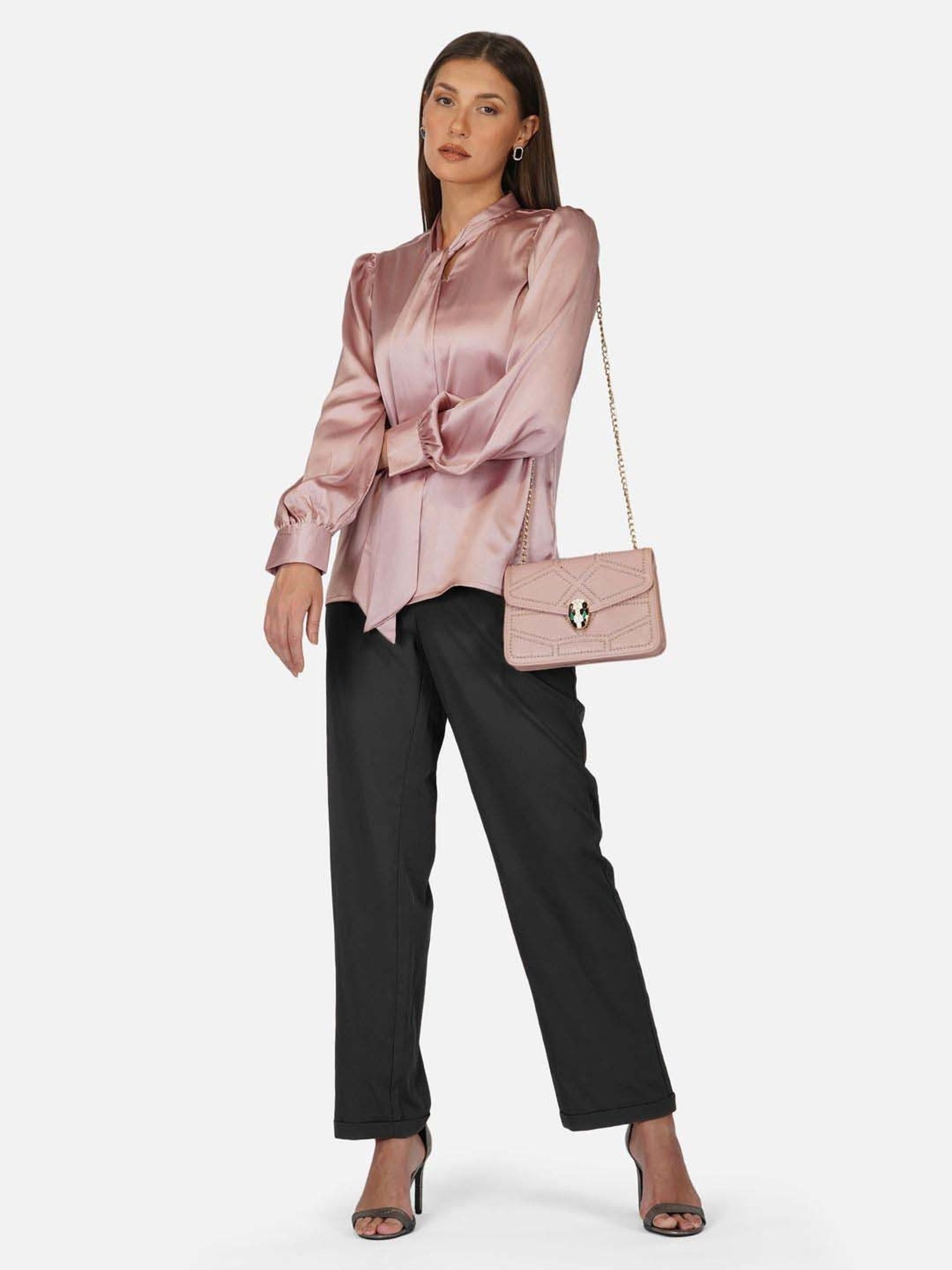 PURYS Pink Regular Fit Top