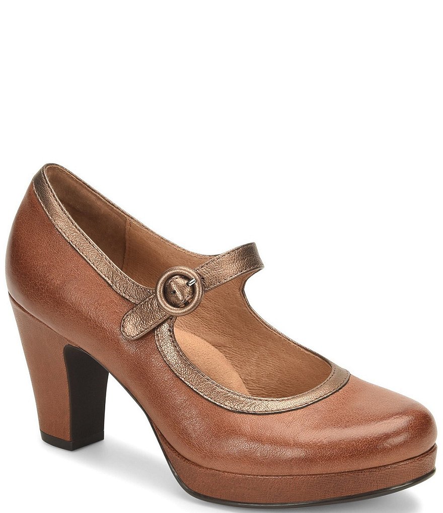 Sofft Grayling Leather Mary-Jane Pumps