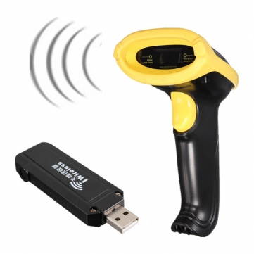 2.4GHz USB Wireless Wifi Handheld Visible laser Barcode Bar Code Scanner Reader