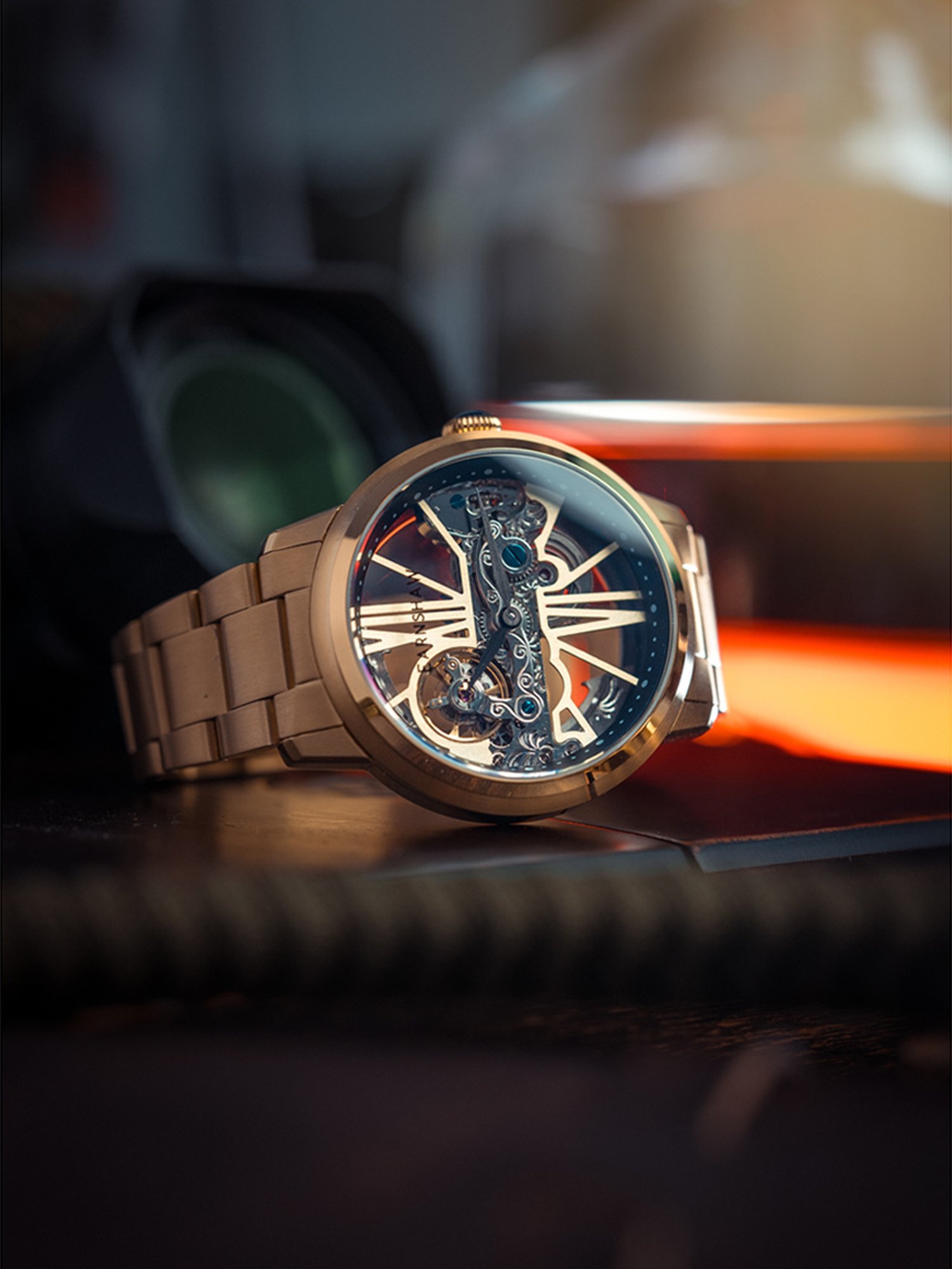 EARNSHAW ES-8287-33 Cornwall Bridge Automatic Analog Watch for Men