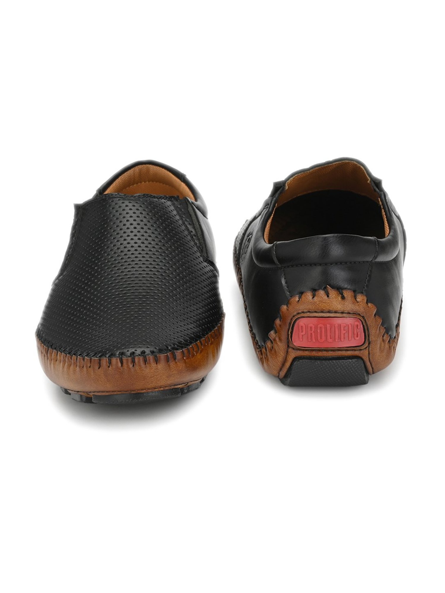 Prolific Black Casual Slip-Ons