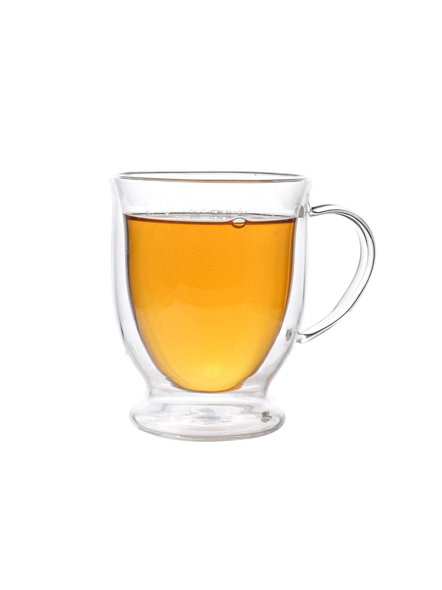 Femora Transparent Borosilicate Double Wall Coffee Cup - Set of 6 (250ml)