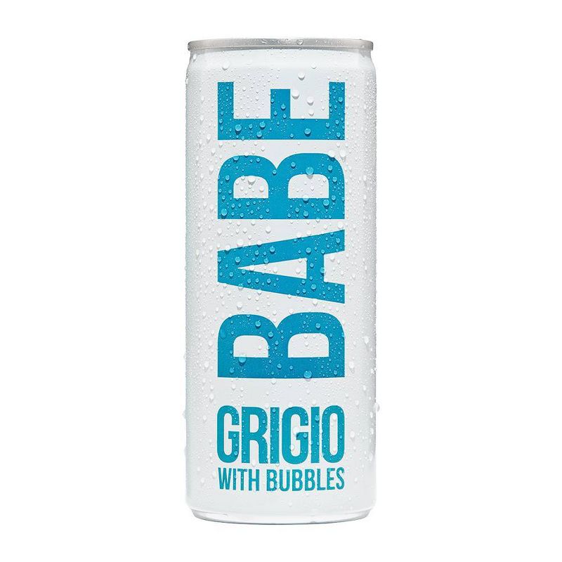 BABE Grigio with Bubbles White Wine  - 4pk/250ml Cans