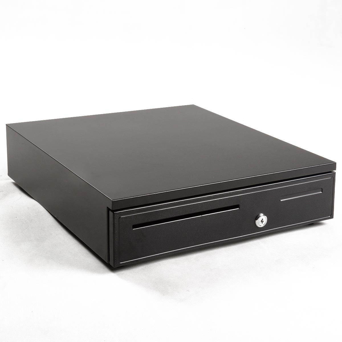 Cash Drawer Box Works Compatible Epson/Star POS Printers w/5Bill & 5 Coin Tray