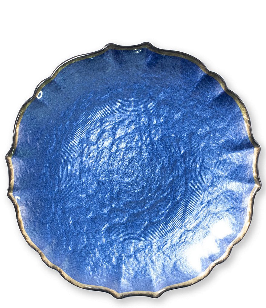 Viva by VIETRI Pastel Glass Salad Plate