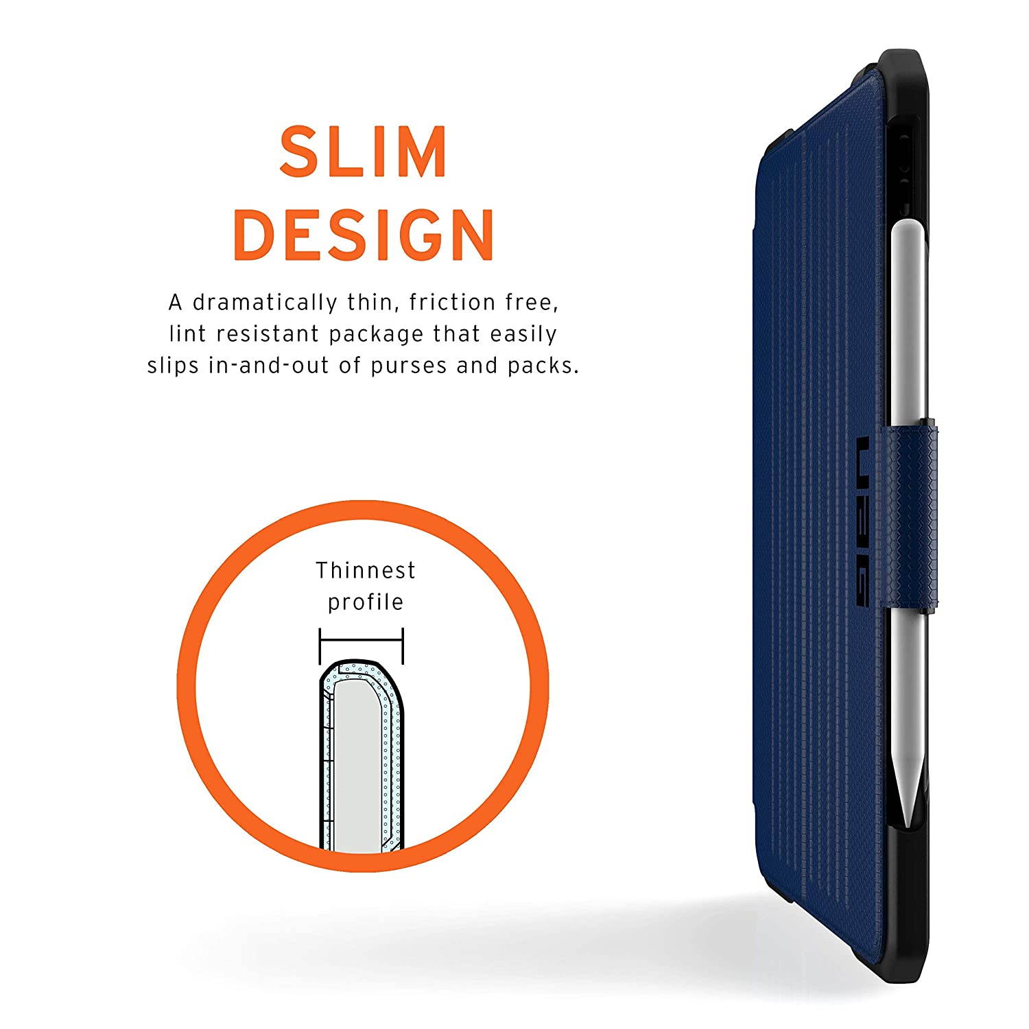 UAG Folio iPad Pro 12.9-inch (4th Gen, 2020) Case Metropolis Cobalt