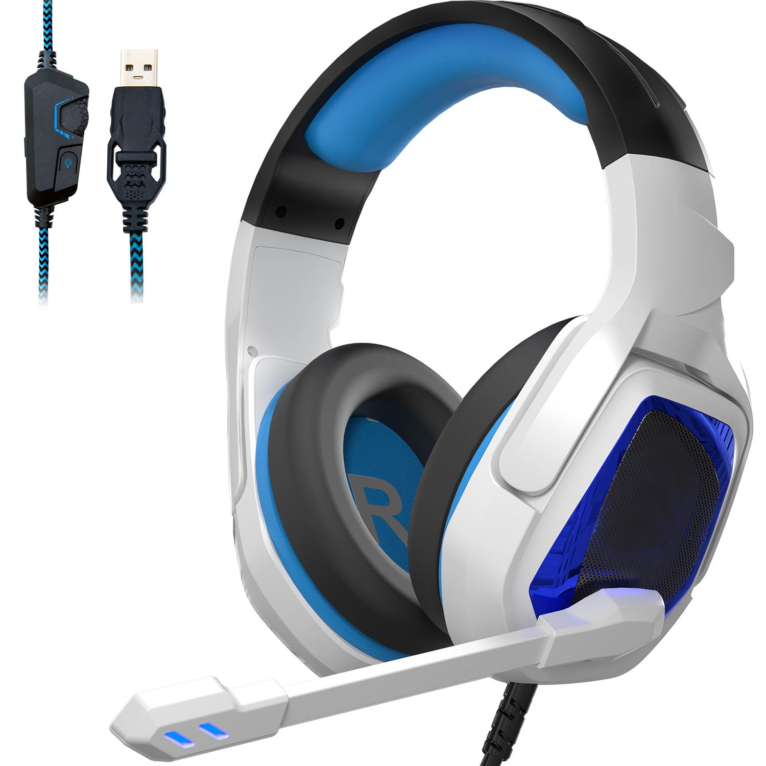 INMISS  MH901 7.1 Wired PC Gaming Headset,PS4 Gaming Headset High sound sensitivity Headphone with Mic for New Xbox One/Mac