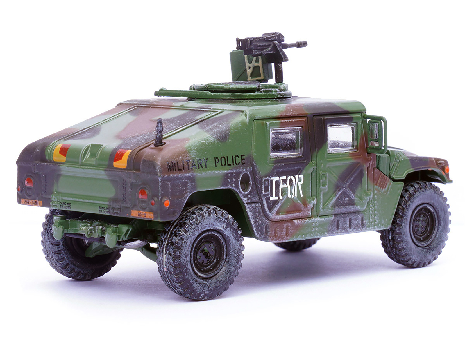 M988 Modern 4&times;4 Utility Vehicle with Grenade Launcher Camouflage "Military Police 65th Company 519th MP Battalion IFOR HQ ARRC Forward Brcko Bosnia and Herzegovina" (1996) "Military Miniature" Series 1/64 Diecast Model by Panzerkampf