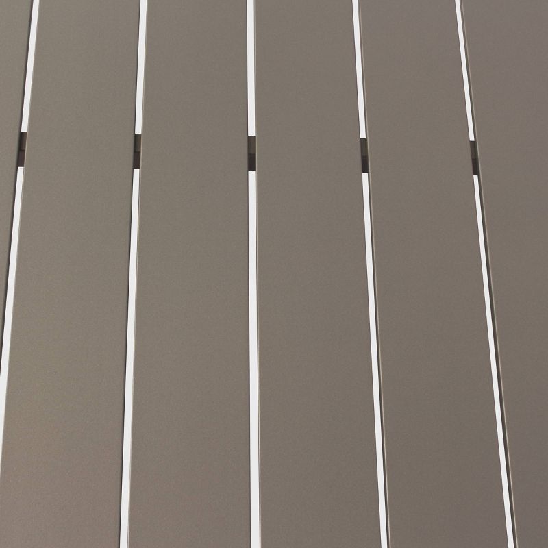 Osborne 4pc Aluminum Outdoor Sectional with Cushions - Silver/Gray - Courtyard Casual