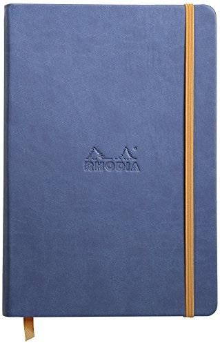 Rhodia Rhodiarama A5 Webnotebook, 5.5 in x 8.25, Lined - Sapphire (118748)