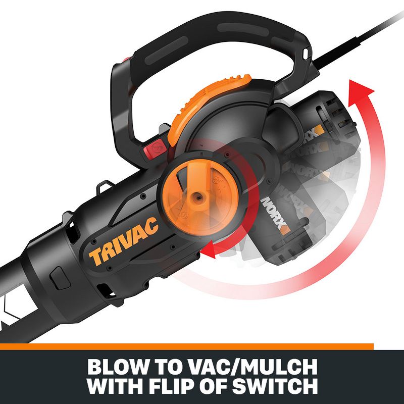 Black & Decker BV6000 12 Amp High Performance Two Speed Handheld Electric Mulcher Blower Vac