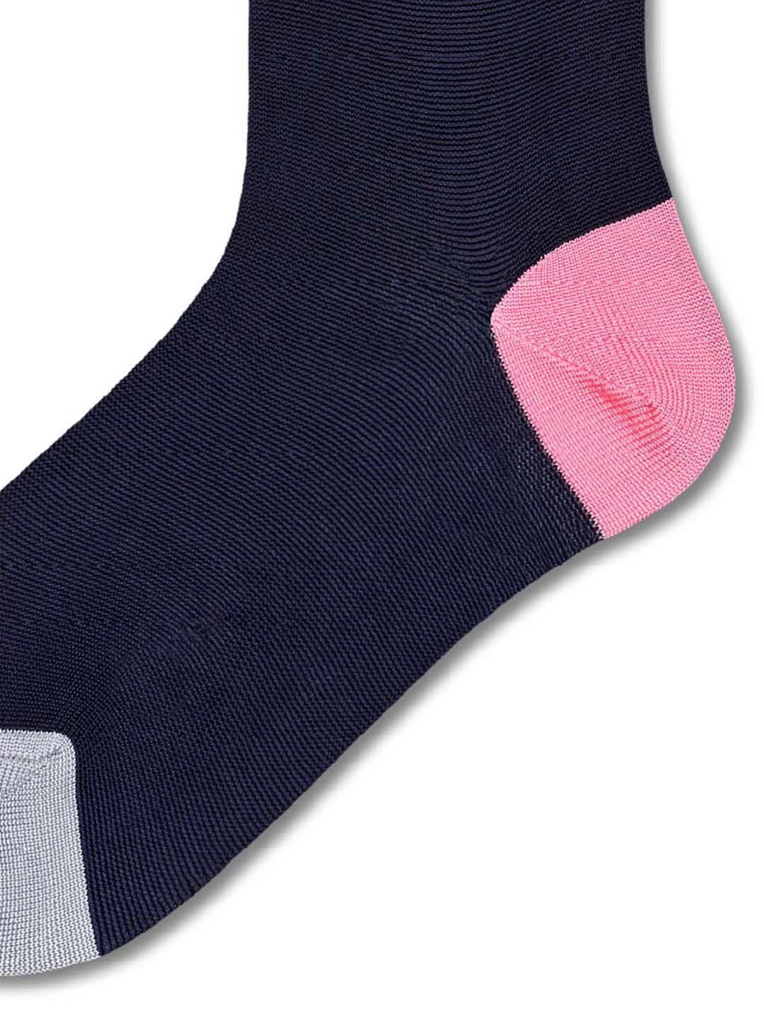 Happy Socks Hysteria Grace Ankle Blue Cotton Solid Socks (36-38)