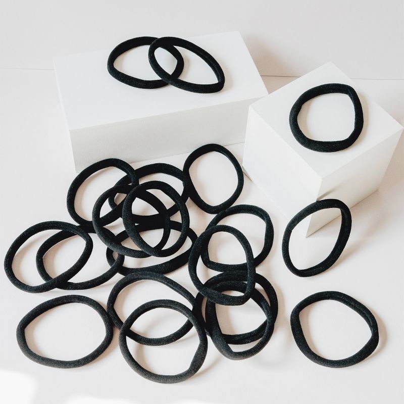 Gimme Clips Fine Hair Bands - Black - 20ct