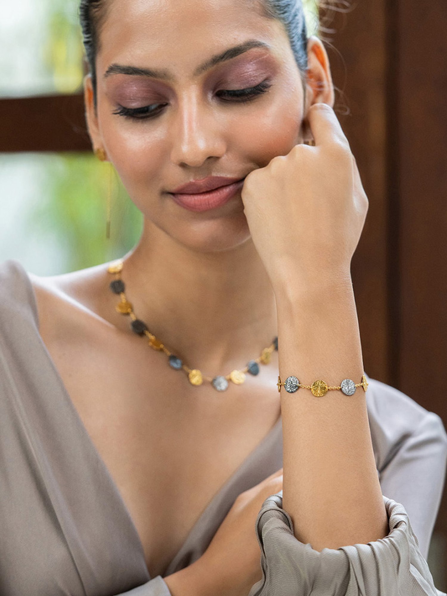 Shaya 92.5 Sterling Silver Hint of Shimmer Confetti Bracelet for Women