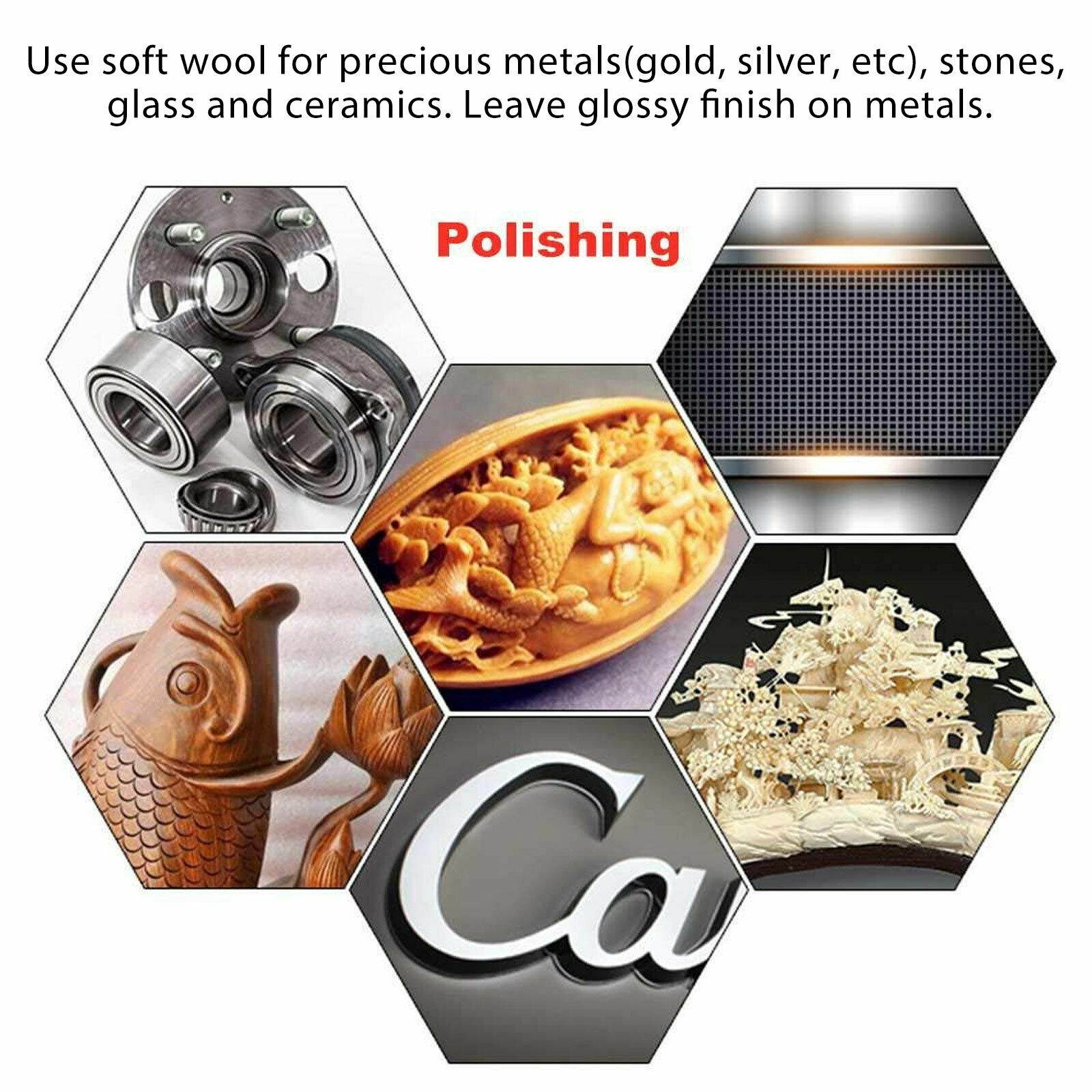 129Pcs/Set Wool Felt Polishing Buffing Pads Waxing Head Wheel Dremel Accessories