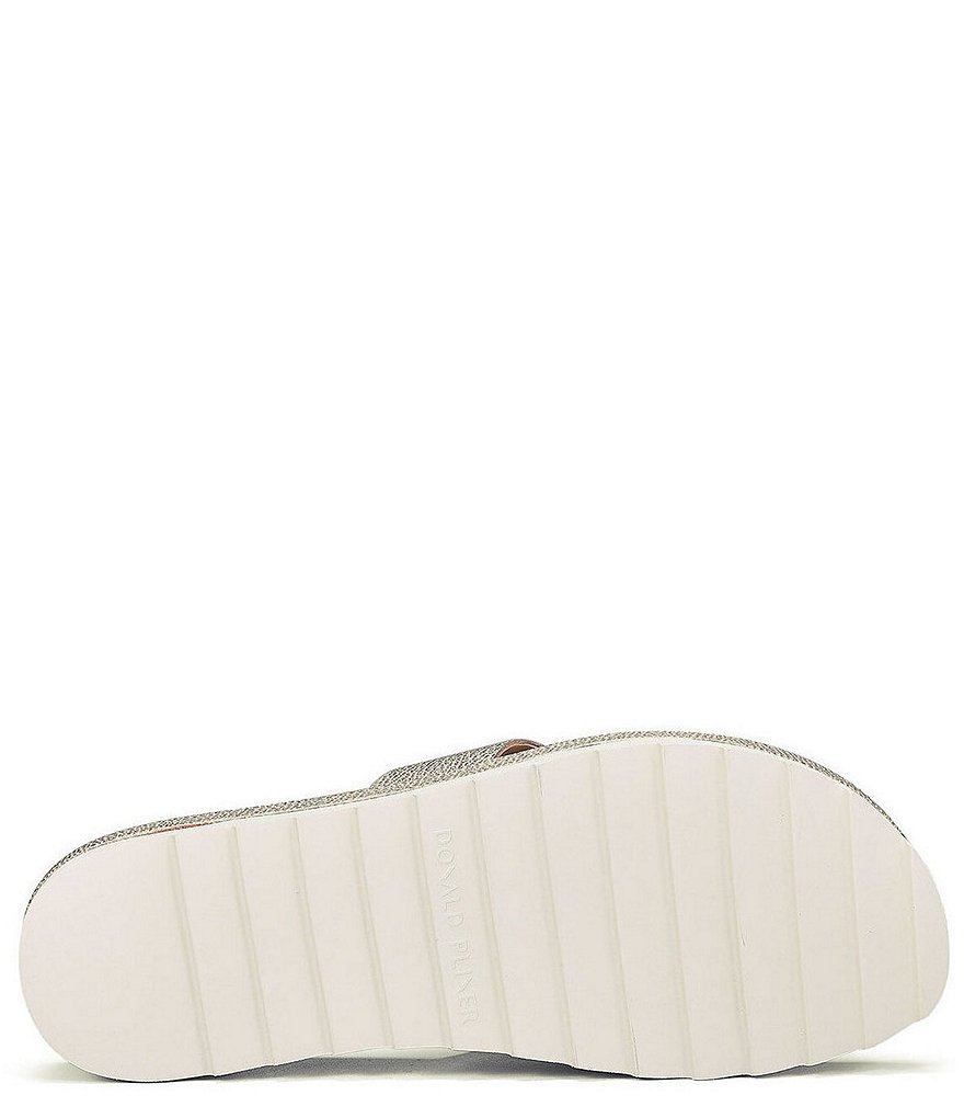 Donald Pliner Lylaa Leather Platform Thong Slide Sandals