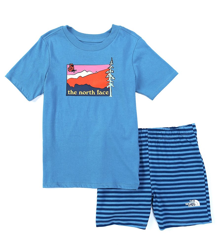 Champion Little Boys 2T-7 Short-Sleeve Script Logo Tee & Short Set