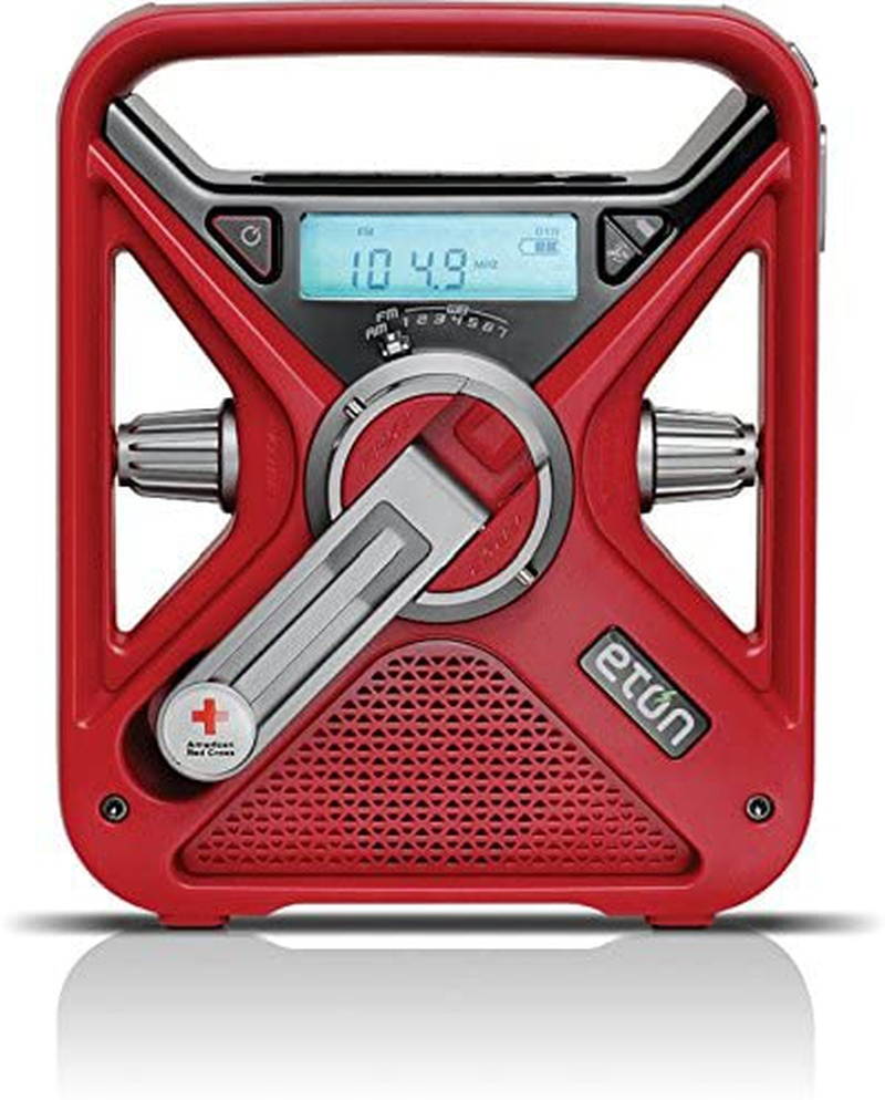 American Red Cross Emergency NOAA Weather Radio with USB Smartphone Charger, LED Flashlight & Red Beacon