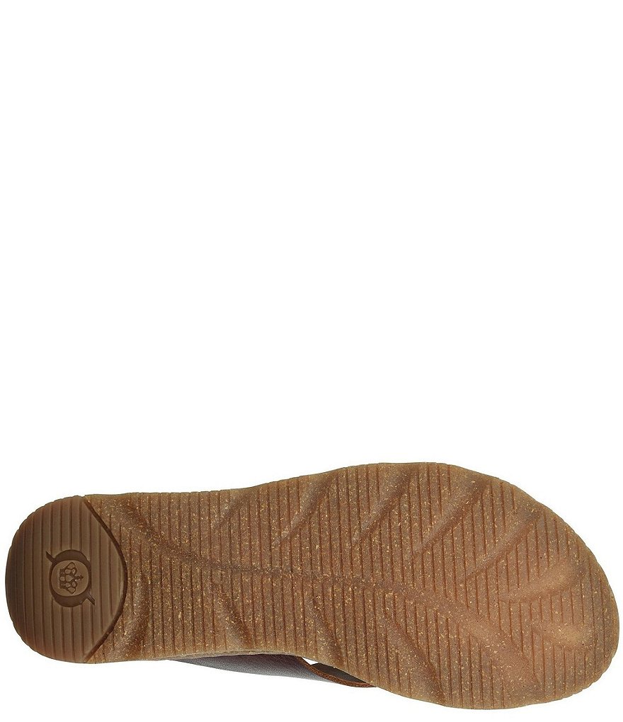 Born Basia Woven Leather Slide Sandals