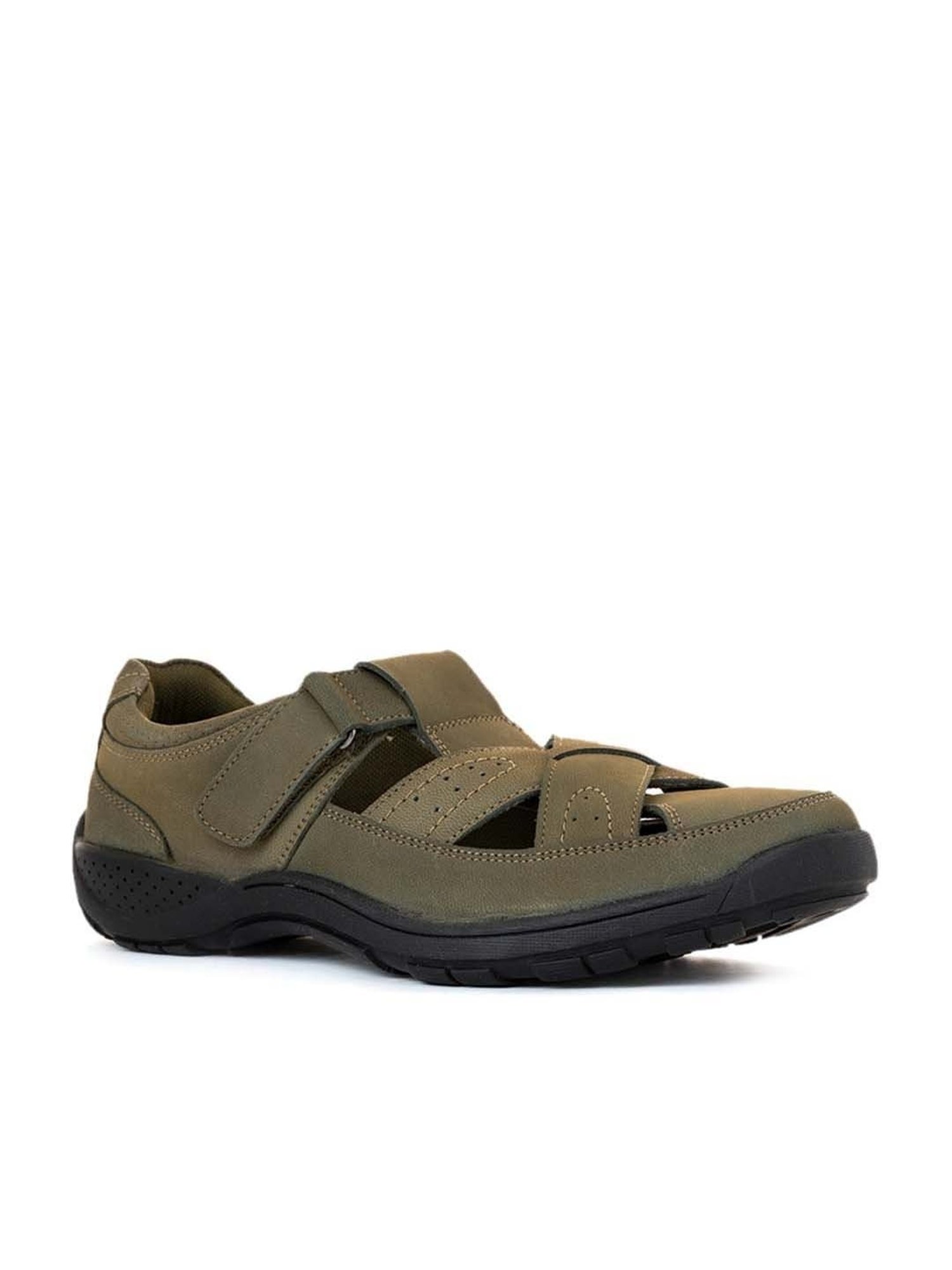 Khadim Men's Olive Fisherman Sandals