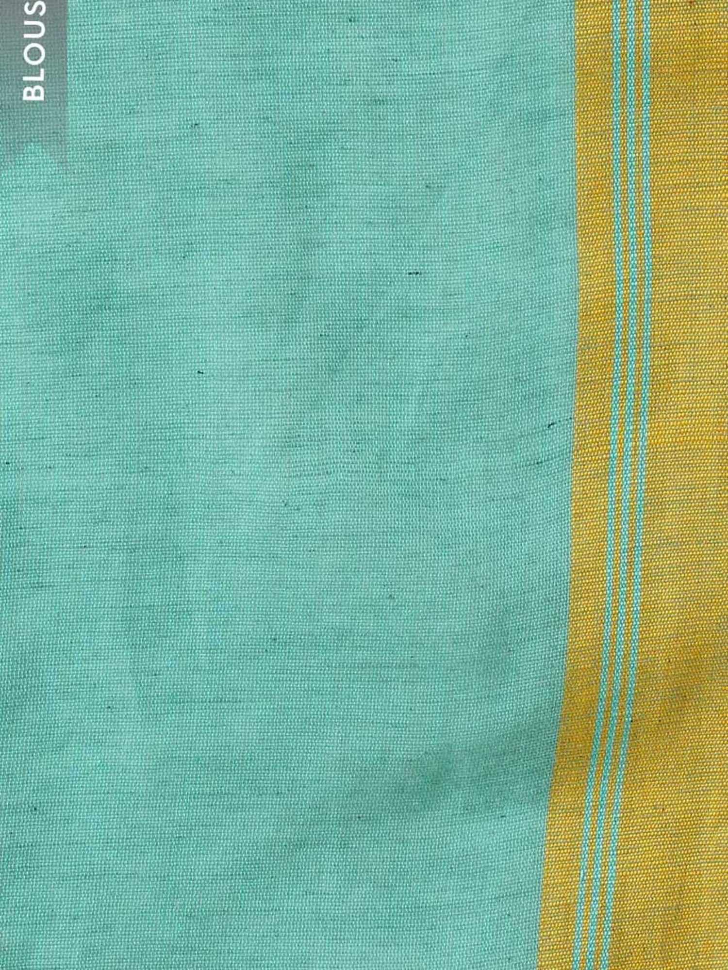 Taneira Light Blue Pure Cotton Striped Jamdani Saree With Unstiched Blouse