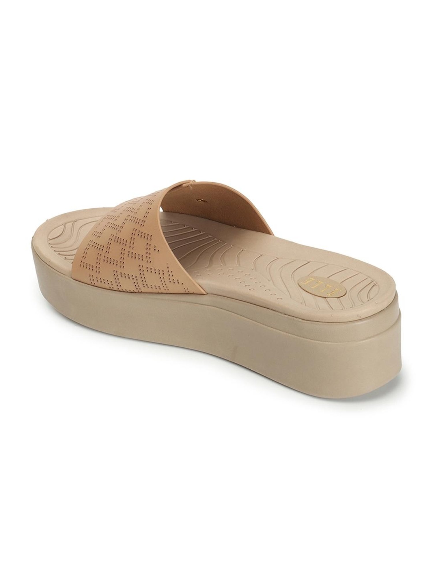 Elle Women's Beige Casual Sandals