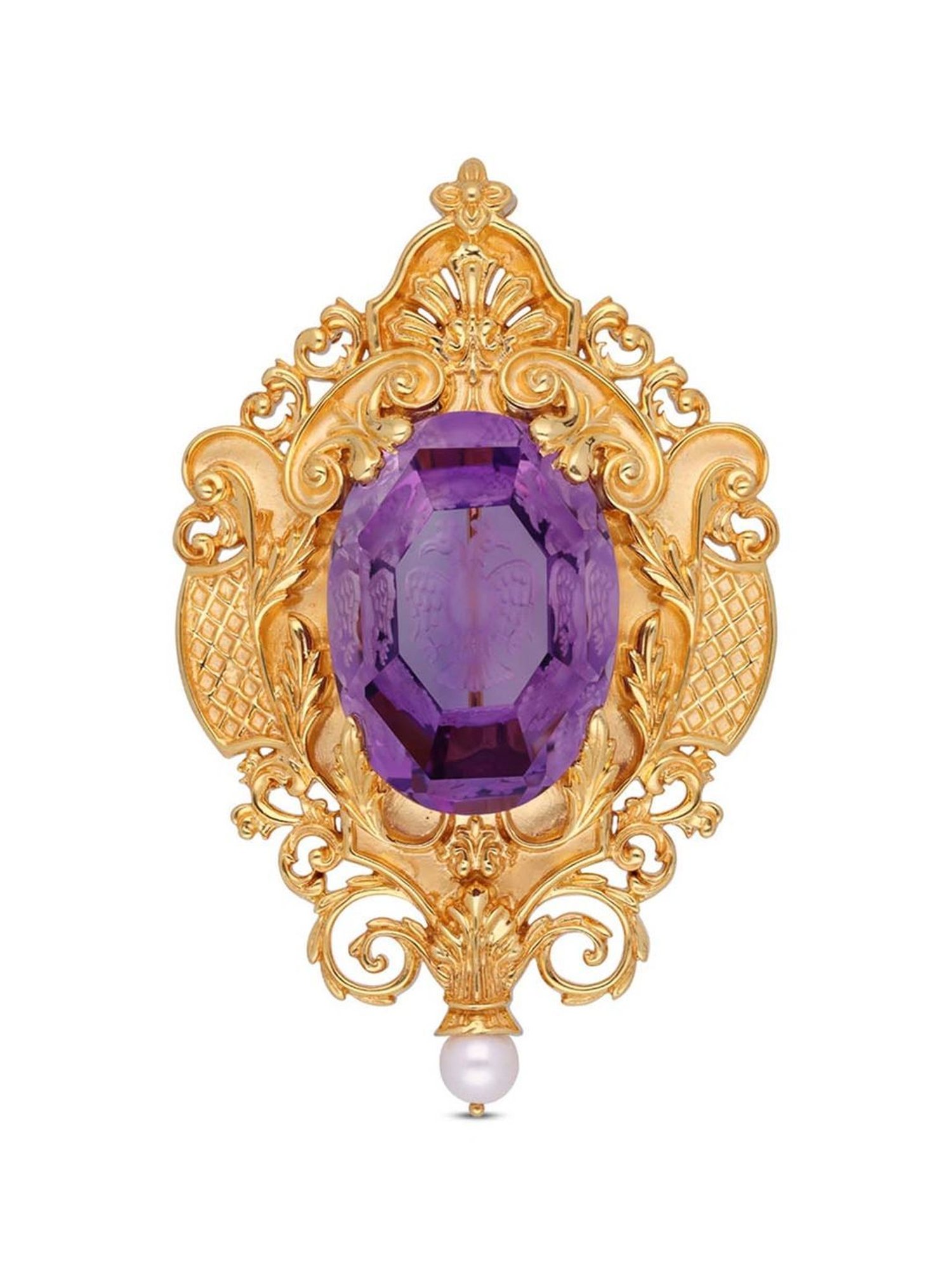 CKC Opulent Amethyst: Exclusive Gold Pendant