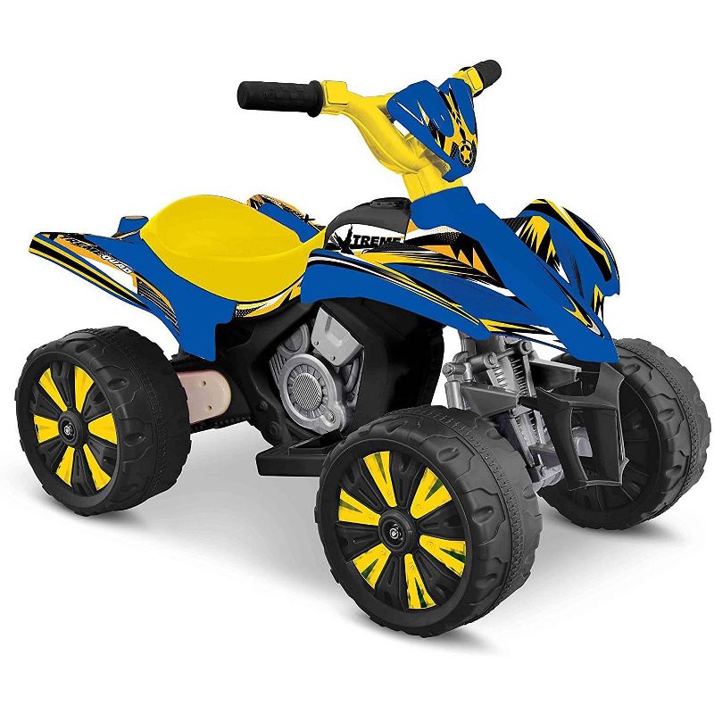 Kid Motorz 6V Xtreme Quad Powered Ride-On - Blue/Yellow