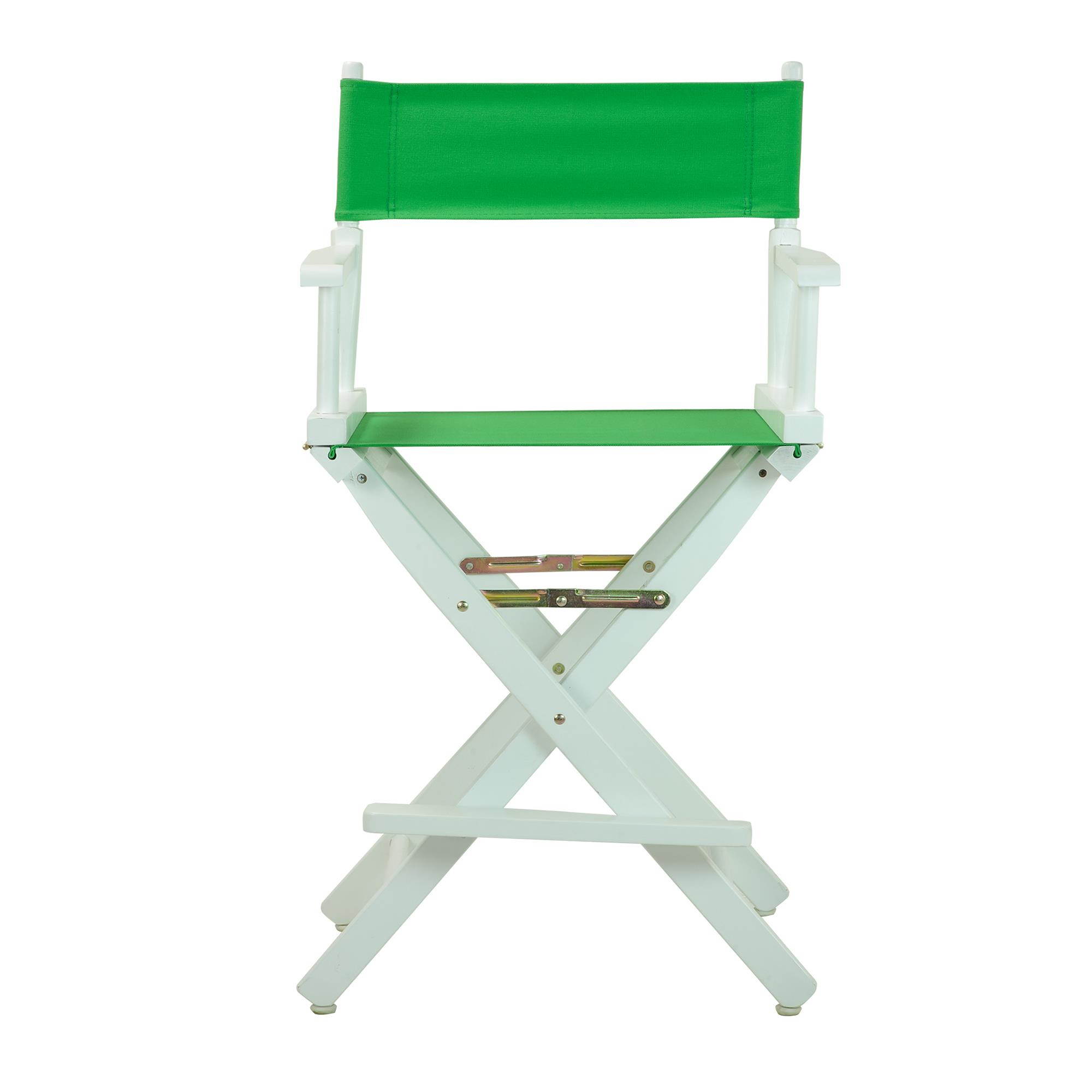 Casual Home 220-01-021-33 24 in. Directors Chair White Frame with Green Canvas
