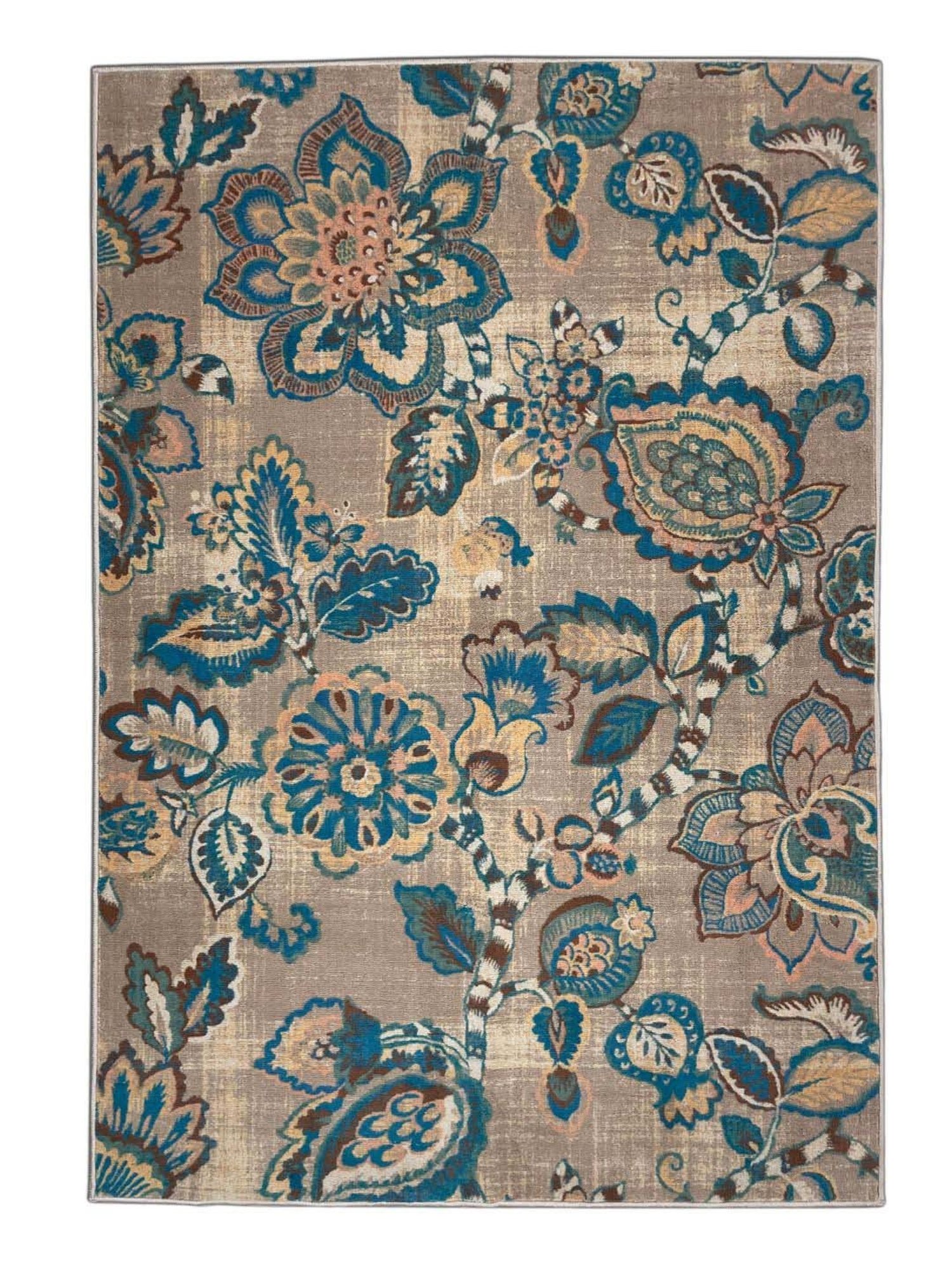 Welspun Blissful Brown Polyester 400 GSM Anti Skid Area Rugs