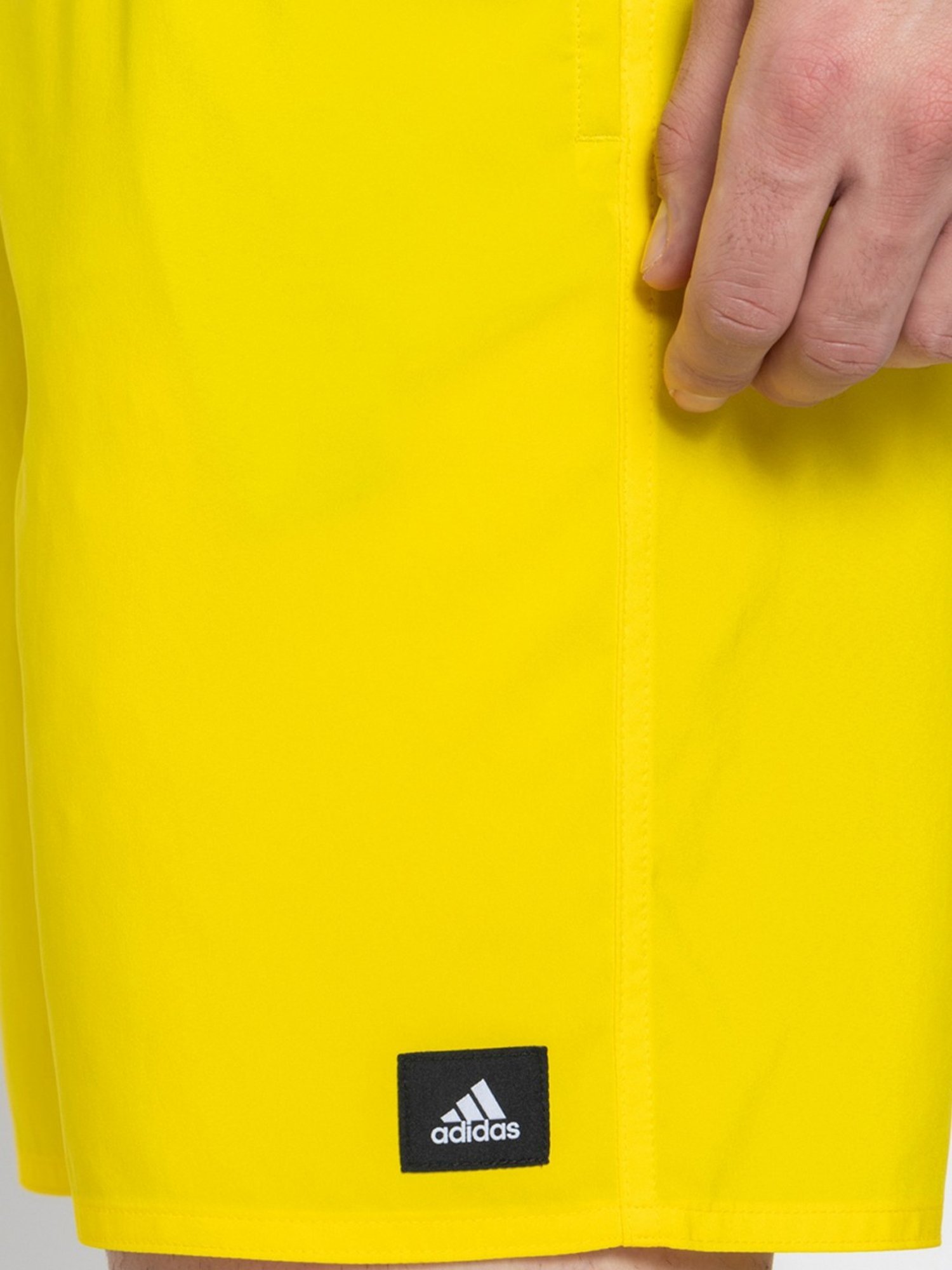 Adidas Yellow Regular Fit Swim Shorts