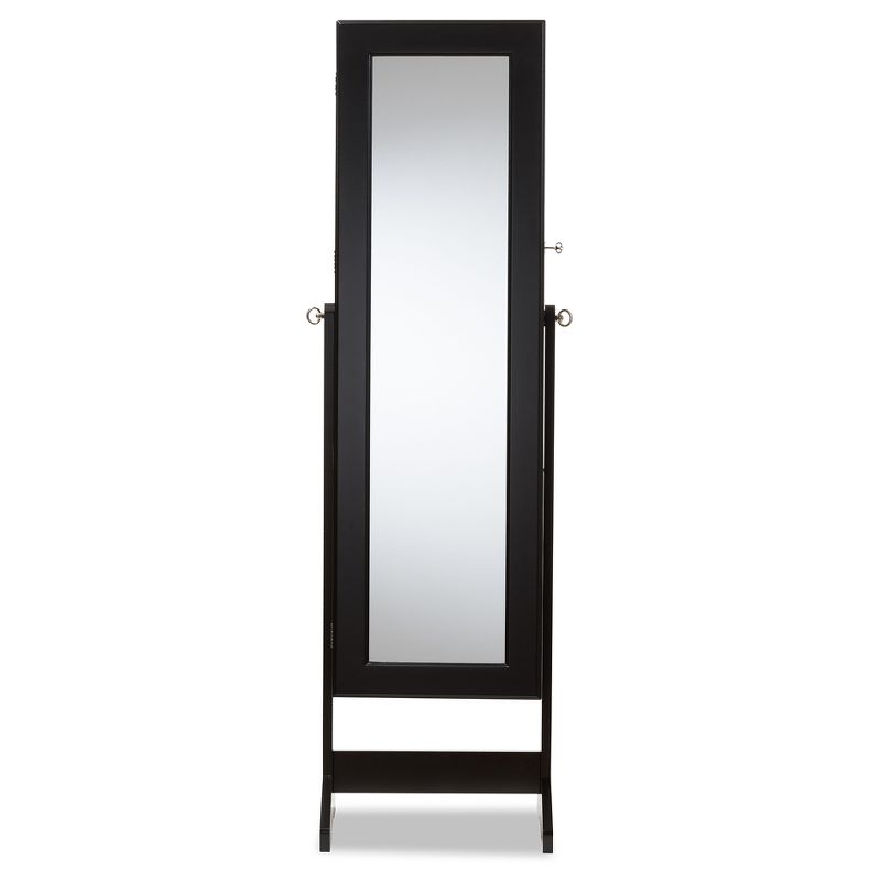 Lola Cheval Mirror/Jewelry Wardrobe Black - Powell Company