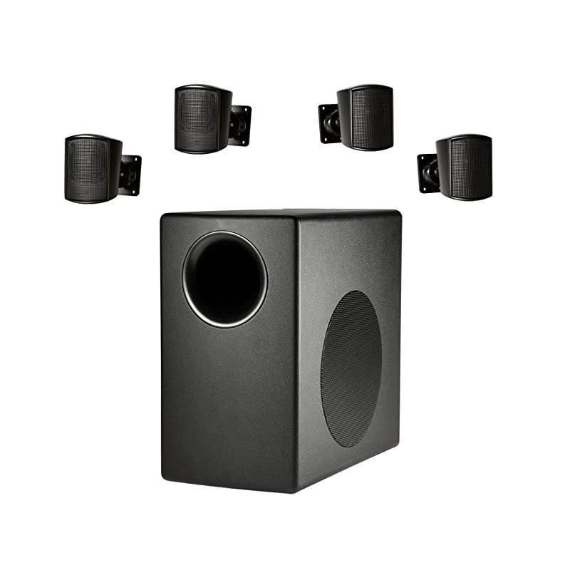 Surface Mount Subwoofer & Mini-Satellite Loudspeaker System, Black (C50PACK), White (C50 Pack)