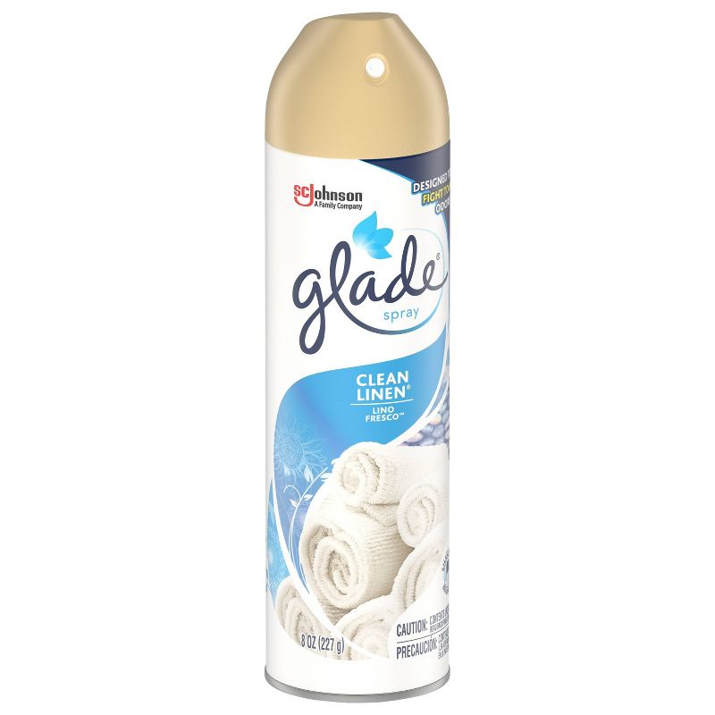 Glade Clean Linen Aerosol - 8oz