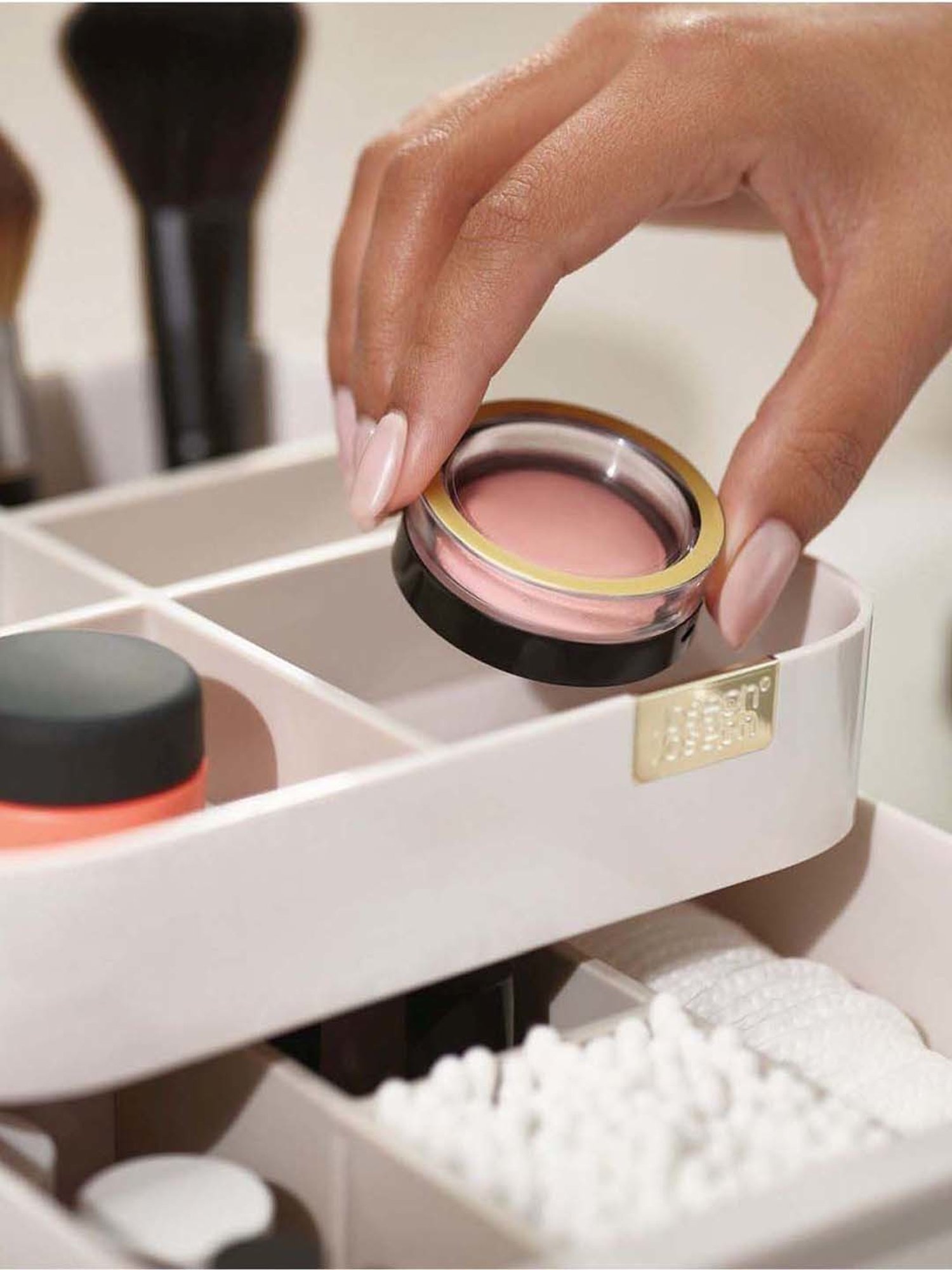 Pure Home and Living Beige MDF Solid Storage Boxes