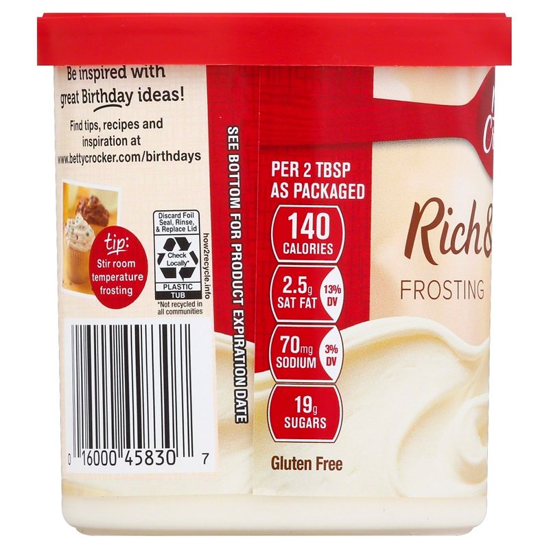 Betty Crocker Rich and Creamy Vanilla Frosting - 16oz