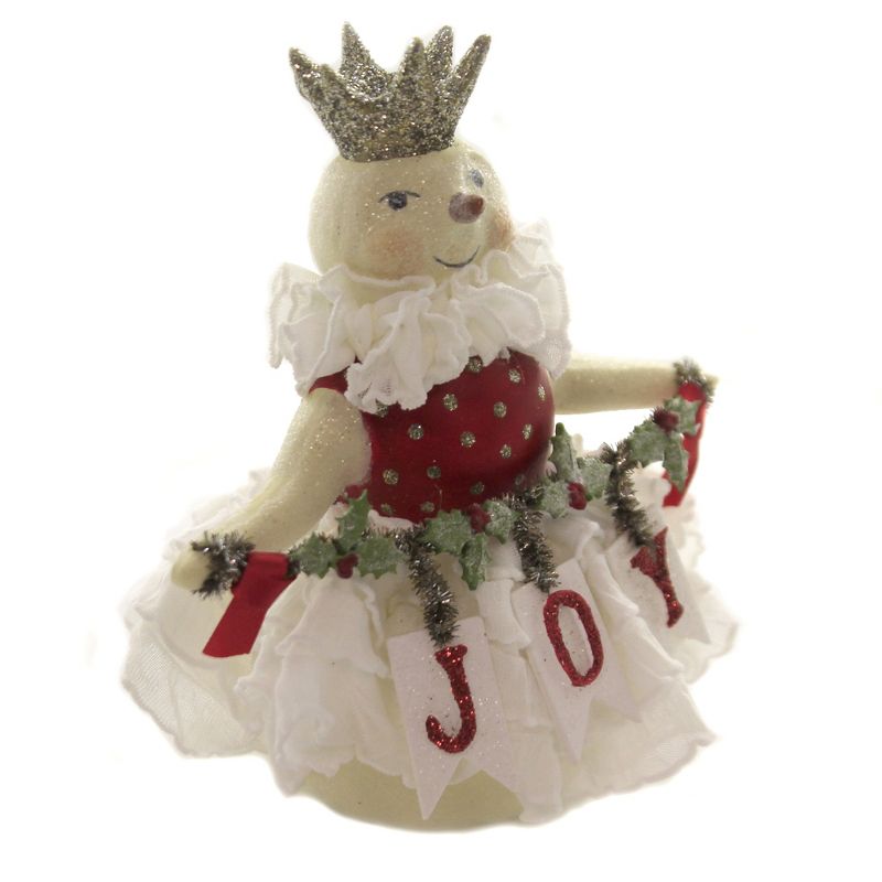 Heather Myers 5.75" Snow Joy Snowman Crown Holly  -  Decorative Figurines