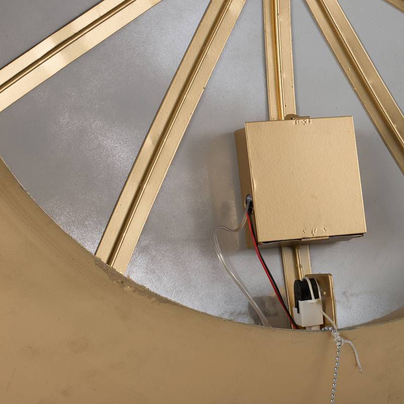 31" Wall Mirror with LED Lighting Gold - A&B Home