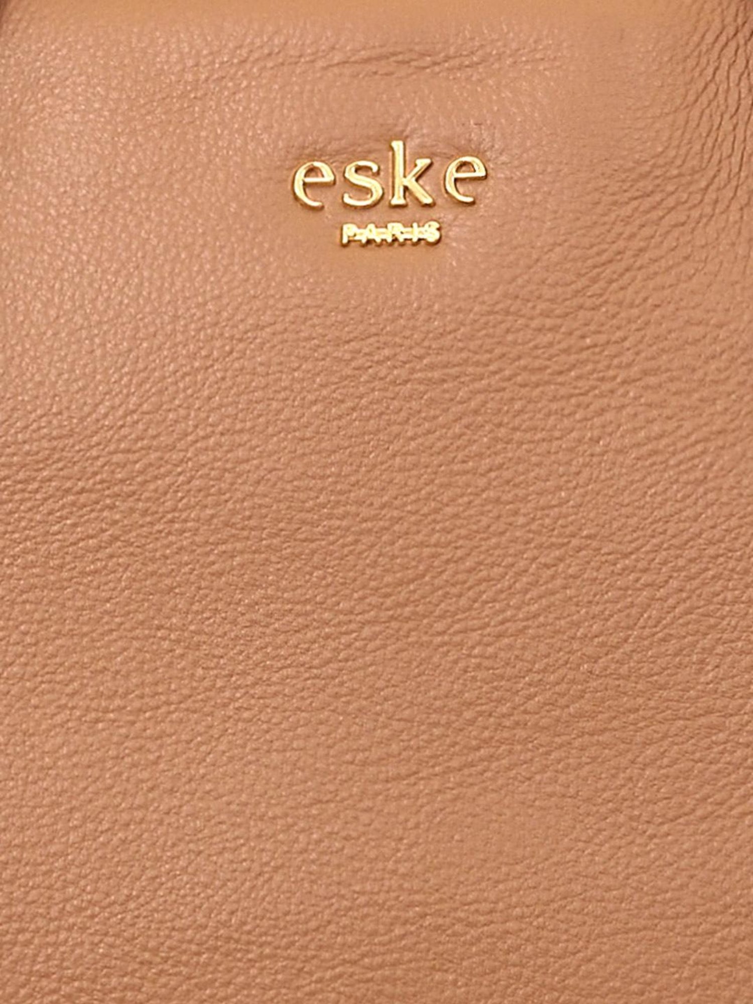 Eske Vesta Tan Solid Medium Shoulder Handbag