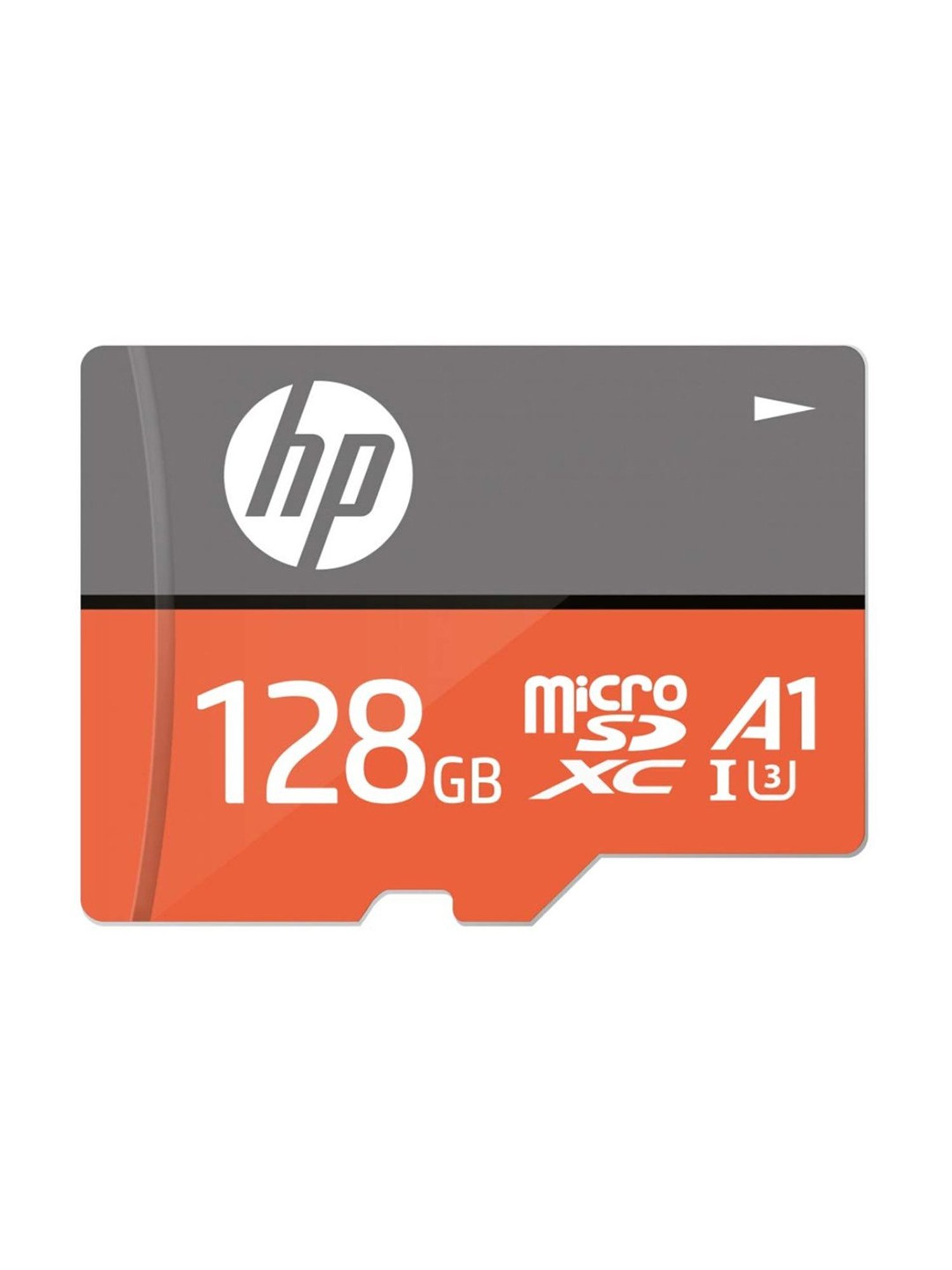 HP U3 A1 HFUD128-1V31A-2 128GB MicroSD Card with Adapter (Orange/Dark Grey)