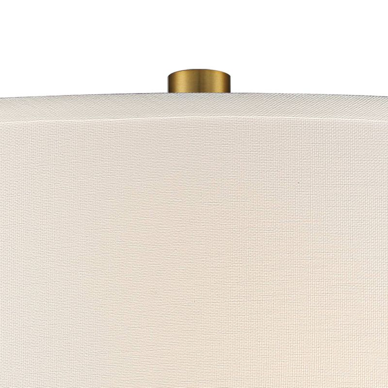 Possini Euro Design Moira Two-Tone Brass and Black Modern Table Lamps Set of 2