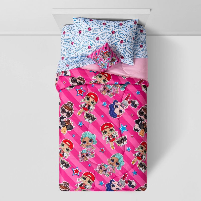 L.O.L. Surprise! Twin Bed in a Bag Bedding Set