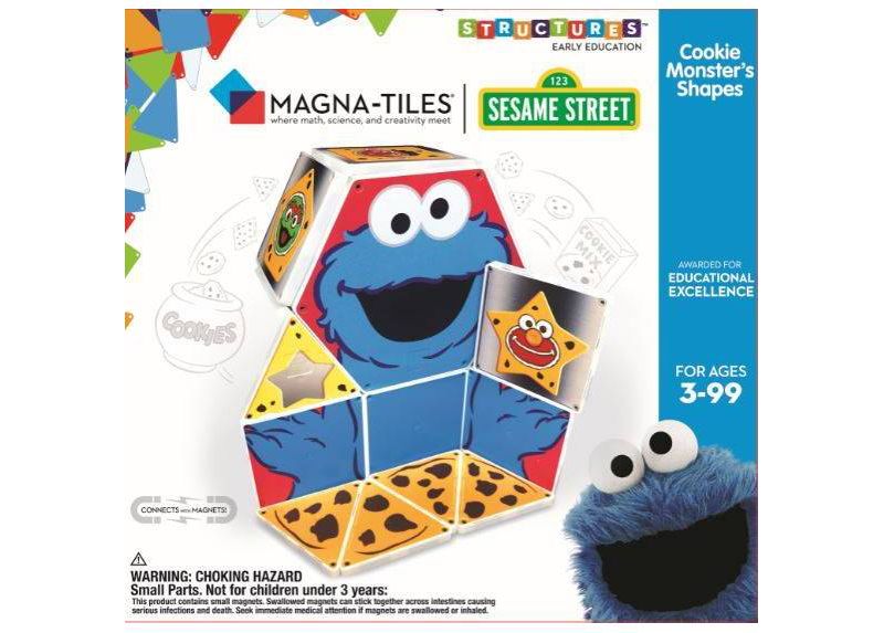 Magna-Tiles Sesame Street - Cookie Monster C Is For Cookie