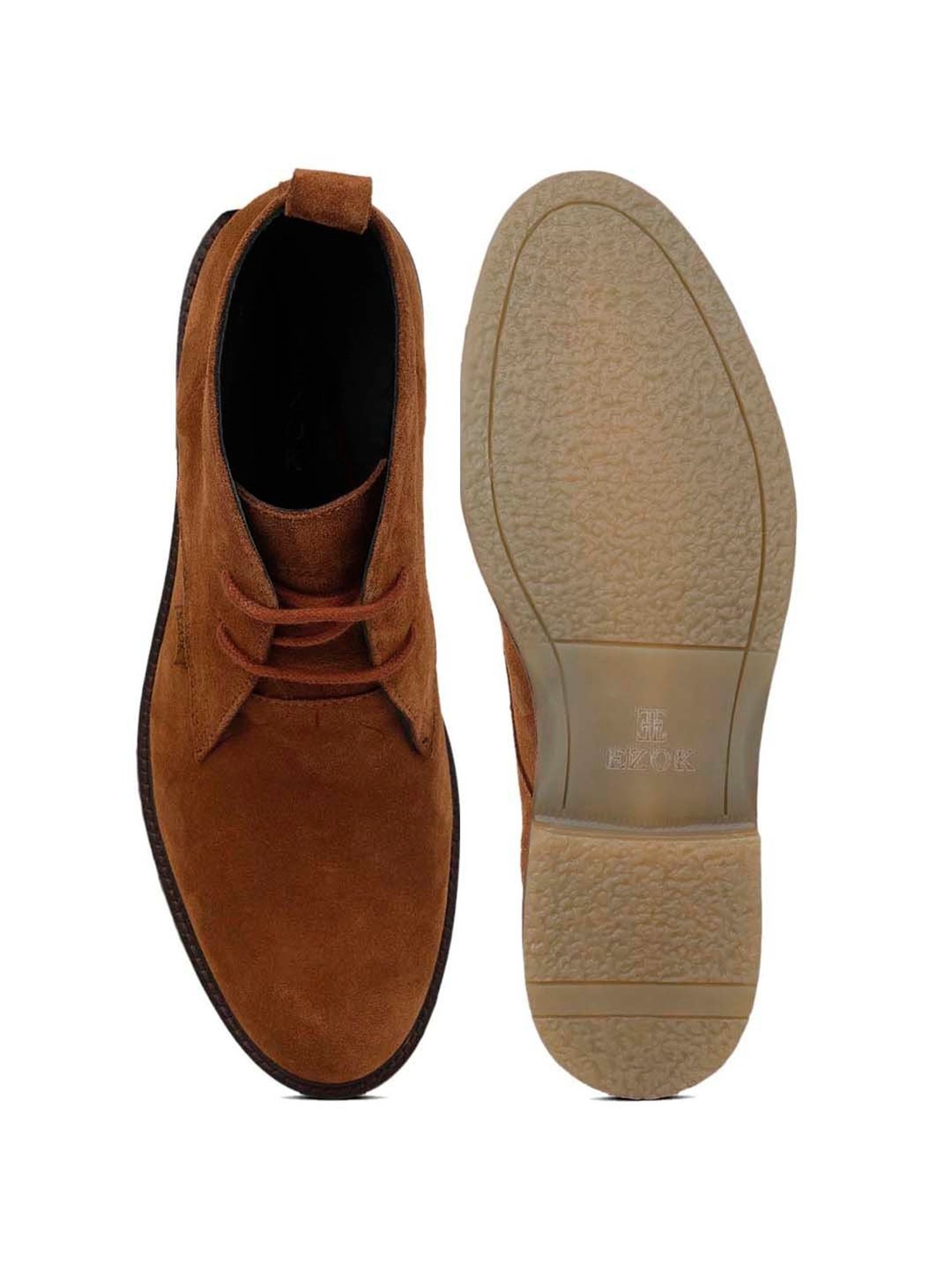 EZOK Men's Brown Chukka Boots