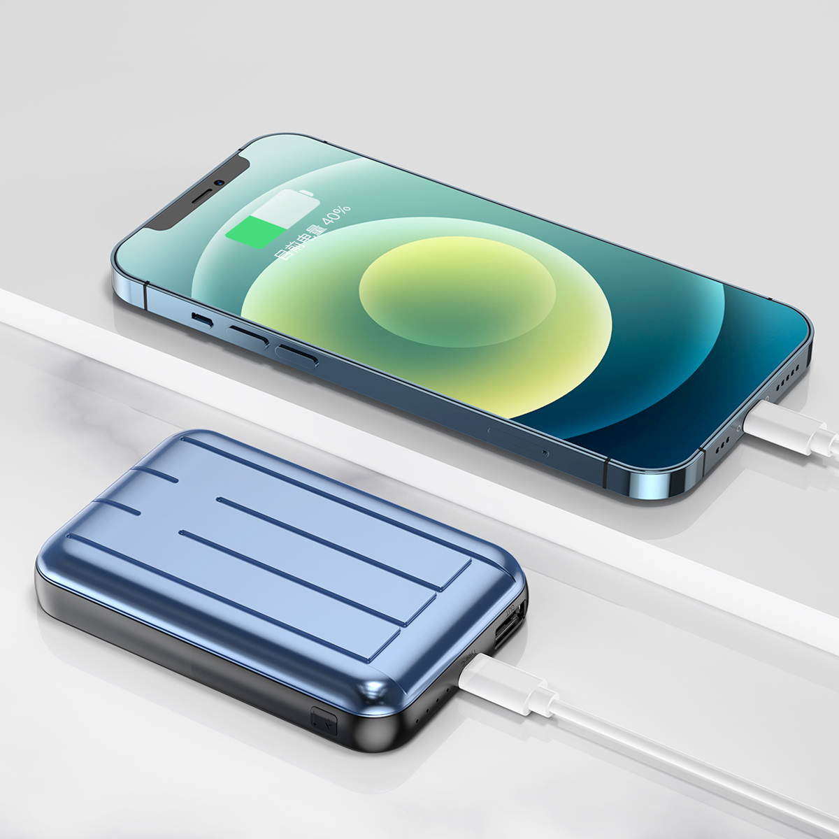 Mag-safe wireless power bank Magnetic Typc usb C 15W PD fast charging 5000mah battery for iphone 12 / 12 mini / 12 pro / 12 pro max